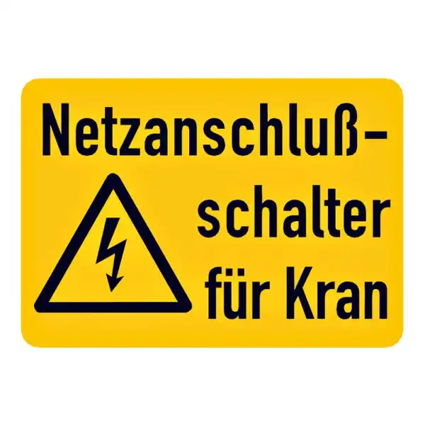 Netzanschlußschalter für Kran